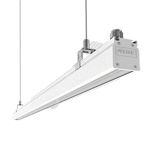 Светодиодный светильник ДПО/ДСО-42Вт Mercury Mall 4000К 1450x54x58мм опал белый RAL9003