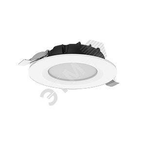 Cветильник светодиодный DL-SLIM круглый встраиваемый 121*38мм 10W 4000K IP44 монтажный диаметр 95мм