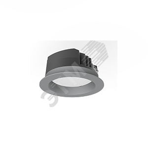Светильник светодиодный DL-PRO круглый встраиваемый 144х71 мм 20W 3000K IP65 диаметр монтажного отверстия 125-135мм серый RAL7045