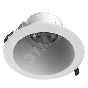Светильник светодиодный DL-Lens Comfort встраиваемый 36W 3000К 230х128мм IP20 угол 35 градусов белый - фото 1