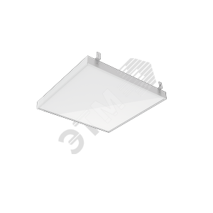 Светодиодный светильник ВАРТОН BASIC грильято накладной 588*588*50мм 35 ВТ 5000К с планками для подвеса