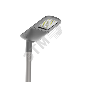 Светильник светодиодный уличный Tornado крепление на консоль 50 Вт 2700К IP66 серый RAL7045 - фото 1