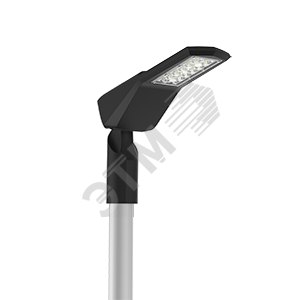Светильник светодиодный уличный Levante Parking 30 Вт кронштейн 48мм 3000К черный RAL9005 муар