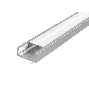 Профиль алюминиевый для LED ленты с рассеивателем накладной 2000мм посадочное место 10мм