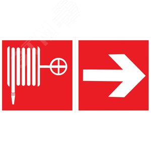 Изображение товара Пиктограмма ПОЖАРНЫЙ КРАН / СТРЕЛКА 300х150мм для аварийно-эвакуационного светильника Giant/Vision/Twofold/Evade (шт)