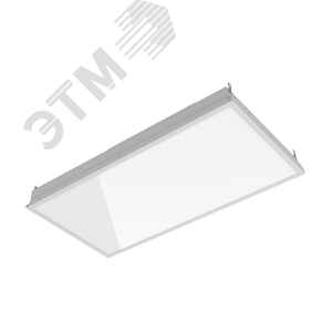 Светильник светодиодный ДВО-V-Clip 50Вт 4000К 1200х600х60 мм IP40 РЗ опал белый - фото 1