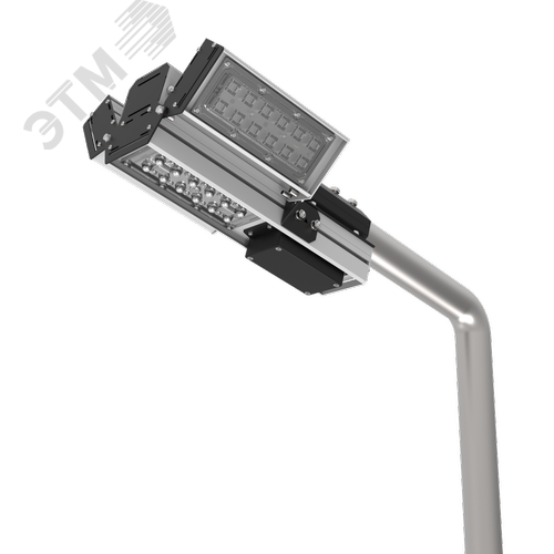 Светильник светодиодный для охранного периметра Cerberus 75 Вт консольный 4000 К IP67 сухой контакт RAL9005 черный - фото 2