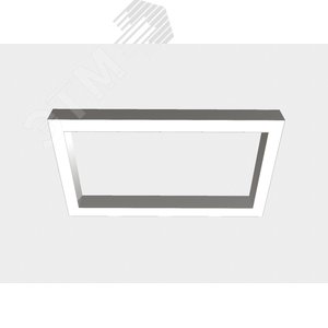 Светильник светодиодный ДСО-60Вт 3000К X-Line прямоугольный, рассеиватель опал алюминий - фото 2