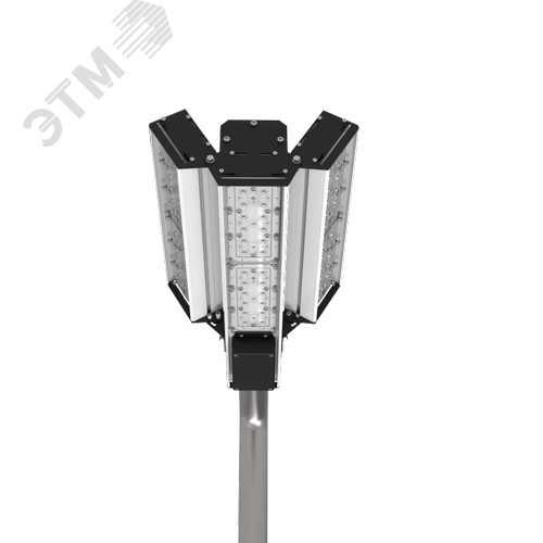 Светильник светодиодный для охранного периметра Cerberus 150 Вт консольный 5000 К IP67 NEMA RAL9005 черный - фото 3