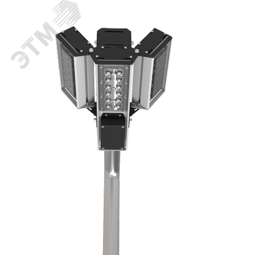 Светильник светодиодный для охранного периметра Cerberus 75 Вт консольный 4000 К IP67 сухой контакт RAL9005 черный - фото 3