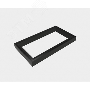 Светильник светодиодный ДСО-60Вт 4000К X-Line прямоугольный, рассеиватель опал черный - фото 3