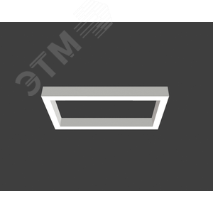 Светильник светодиодный ДСО-60Вт 3000К X-Line прямоугольный, рассеиватель опал белый - фото 2