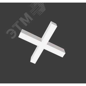 Светильник светодиодный ДСО-20Вт 4000К X-Line X-образный белый - фото 3