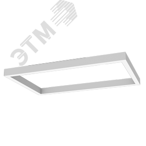 Светильник светодиодный ДСО-60Вт 3000К X-Line прямоугольный, рассеиватель опал белый - фото 1