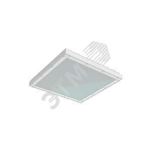 Светильник cветодиодный медицинский встраиваемый 595х595х55мм защитное силикатное стекло 36Вт 4000К IP54 функция аварийного освещения V1-C0-00080-10G07-5403640 Вартон - превью 2