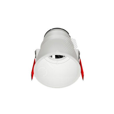 Рамка для модульного светильника FLEX 50 04 круглая встраиваемая утопленная 95х70мм RAL9010