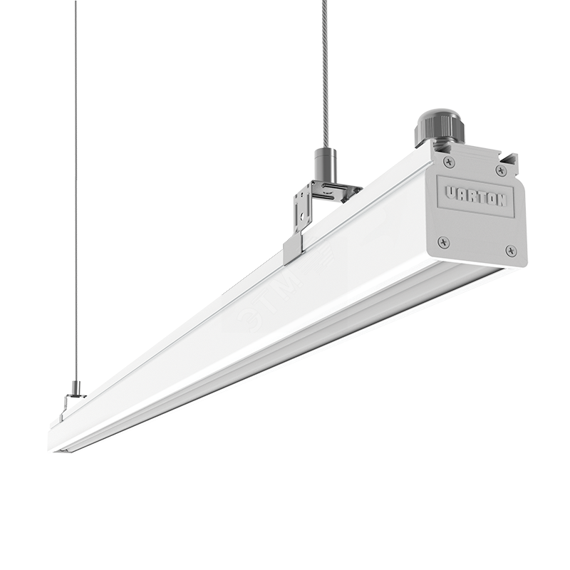 Светильник светодиодный Mercury Mall IP54 1095x54x58мм линза 89 градx115 град 40W 4000К белый RAL9003