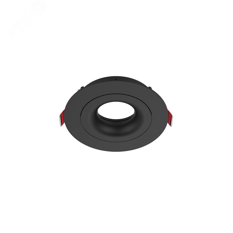 Рамка для модульного светильника FLEX 50 02 круглая встраиваемая 110х45мм RAL9005 черный муар поворотная