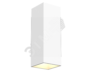 Светильник светодиодный WL-Cube настенный10W 4000K 80х80х230мм угол 60 град IP54 RAL9010 белый матовый