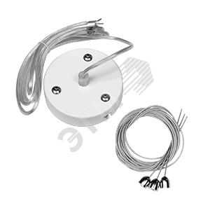 Комплект для подвеса светильника NIMBUS 25W белый, длина троса 1,5 м V4-A0-70.0018.NMB-0001 Вартон