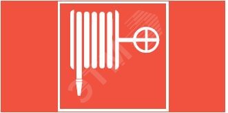 Изображение товара Пиктограмма Resist ПОЖАРНЫЙ КРАН красная, самоклеющаяся, пластиковая 300 мм
