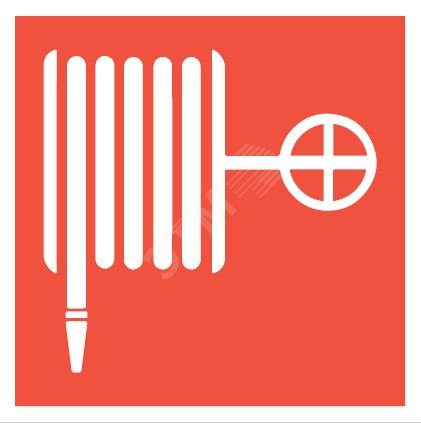 Изображение товара Пиктограмма Пожарный Кран для аварийных ситуаций, самоклеящаяся пластиковая наклейка