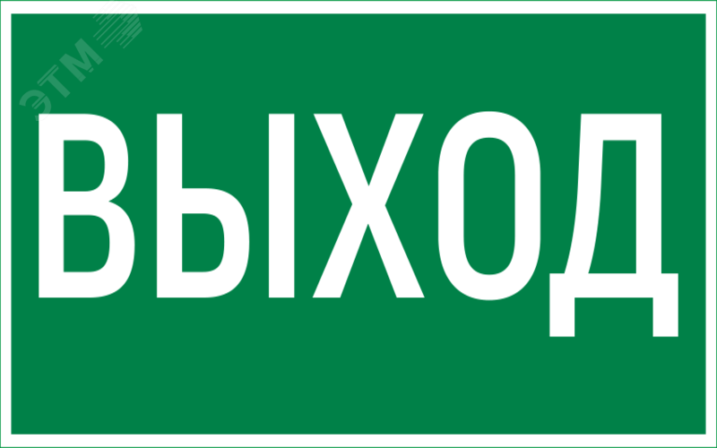 Изображение товара Пиктограмма выход 200х400 мм Vault SST из пластика Россия