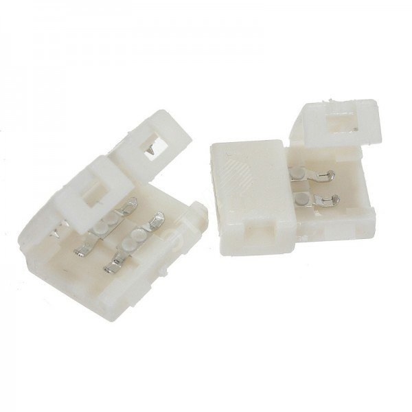 Изображение товара Разъем фиксированный для LED ленты 14,4W/m IP20 10мм (шт)