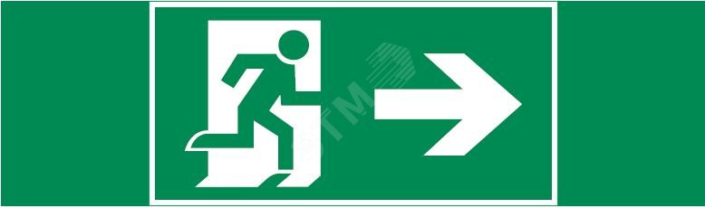 Изображение товара Пиктограмма для аварийно-эвакуационного светильника IP65 310х90 мм Вартон