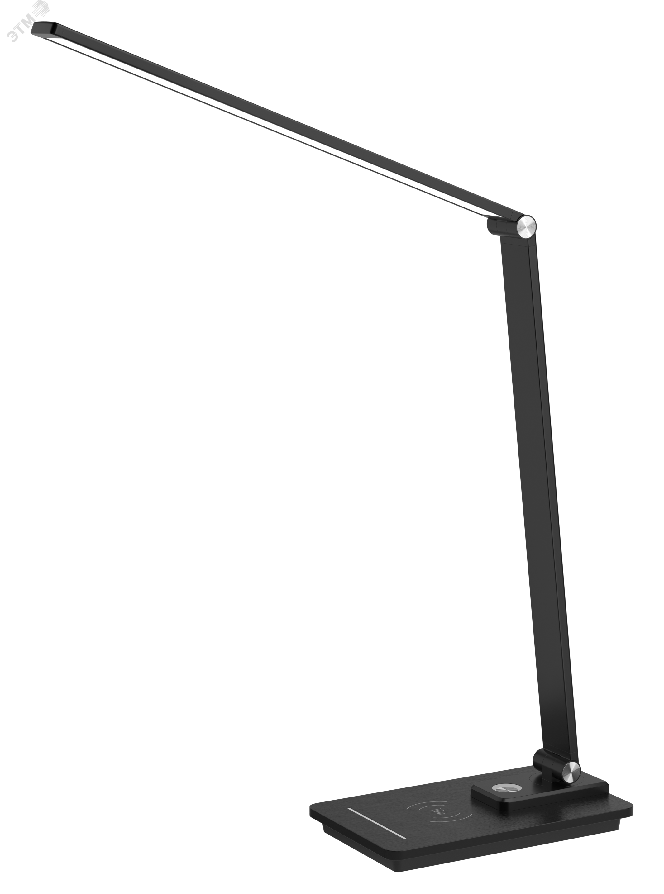 Настольный светильник светодиодный сетевой TL-7DRCH-B (7 W) черный (USB, Qi зарядка) 24652 ФОТОН - превью 2