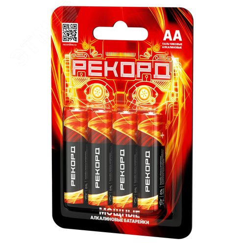 Изображение товара Элемент питания РЕКОРД LR6 BP4 (шт)