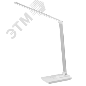 Настольный светильник светодиодный сетевой TL-7DRCH-W (7 W) белый (USB, Qi зарядка)