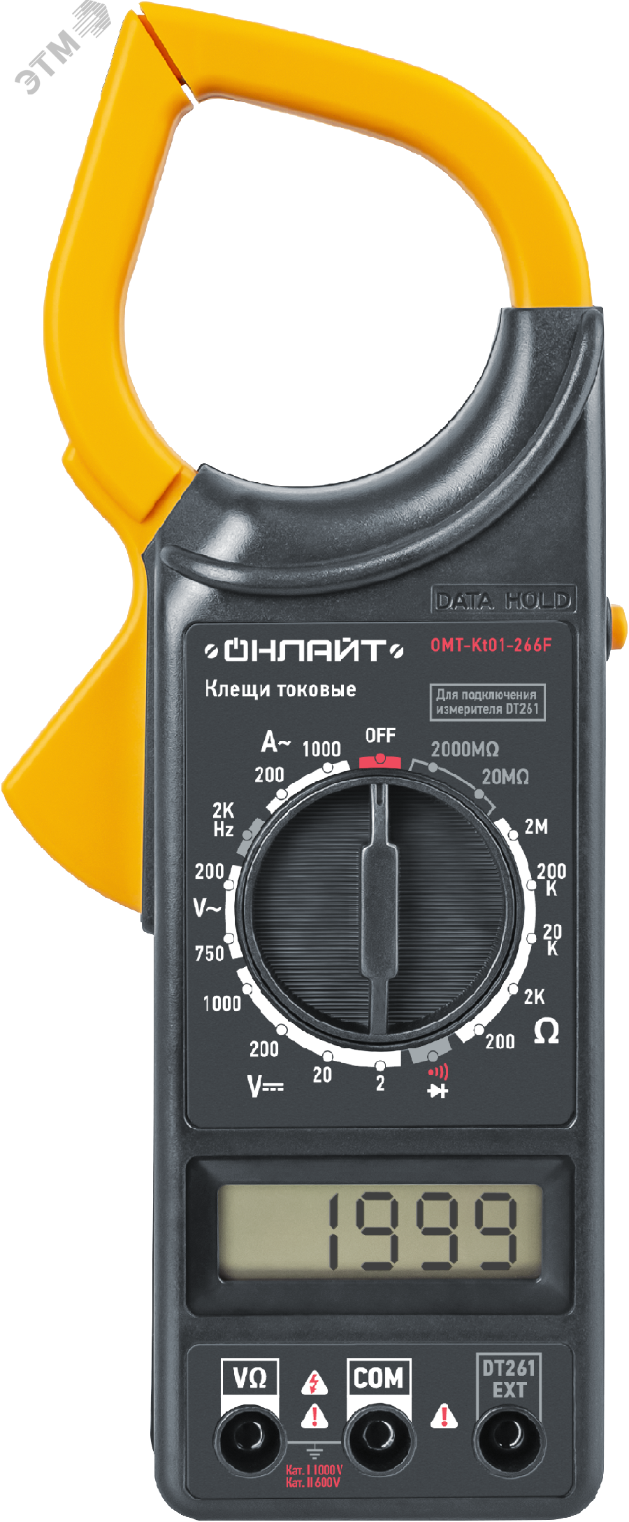 Изображение товара Клещи токовые ОНЛАЙТ 82 979 OMT-Kt01-266F (266F) (шт)