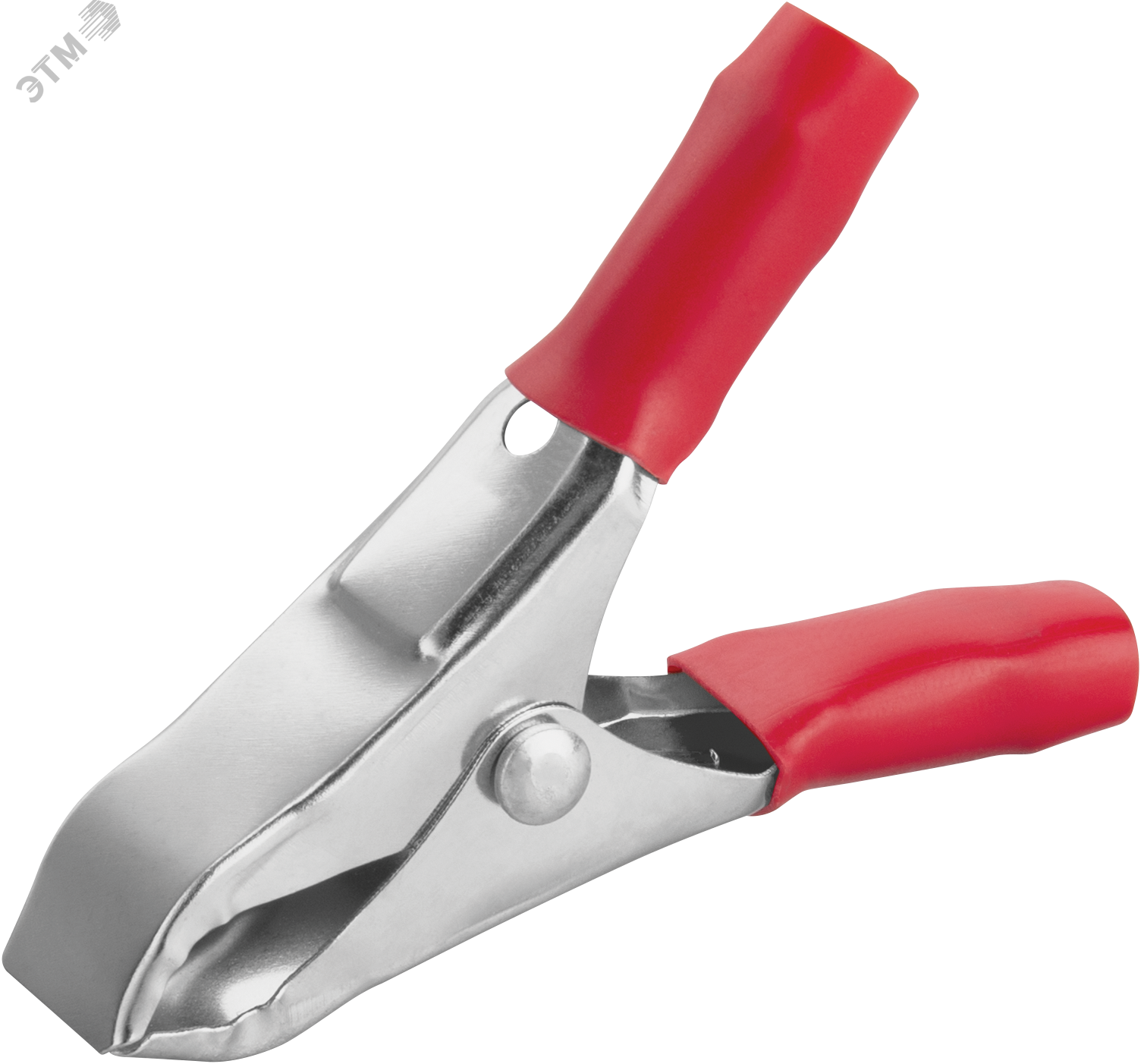 Изображение товара Зажим ОНЛАЙТ 80 857 OAC-10A-50-R25 (крокодил, крас, 10 А, упаковка 25шт) (упак)