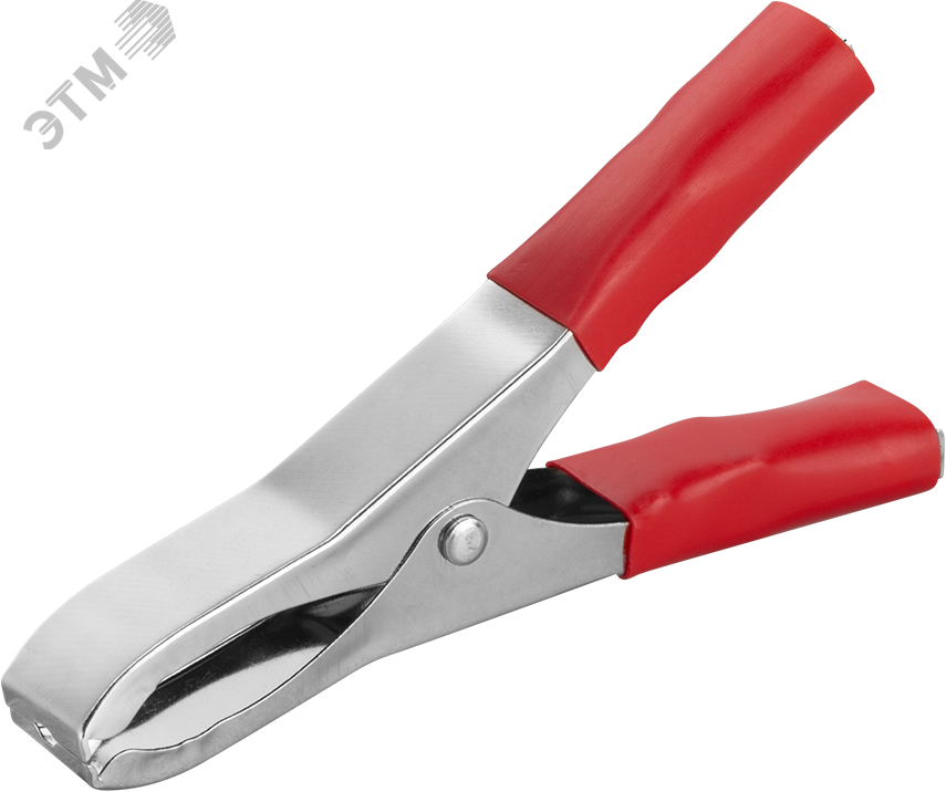 Изображение товара Зажим ОНЛАЙТ 80 863 OAC-50A-98-R25 (крокодил, крас, 50 А, упаковка 25шт) (упак)