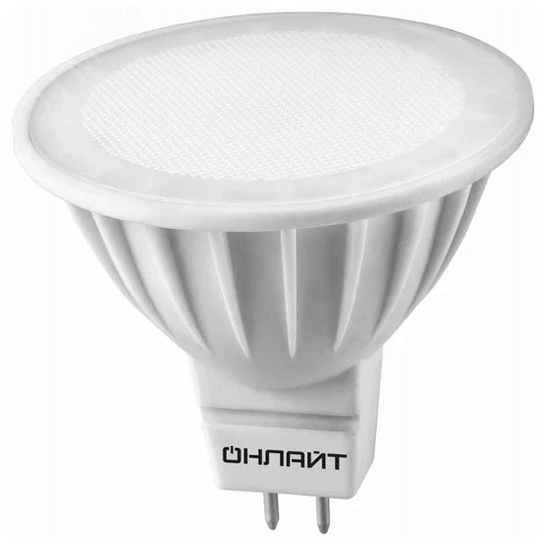 Лампа светодиодная LED 10вт 230в GU5.3 белый 61890 OLL-MR16 ОНЛАЙТ