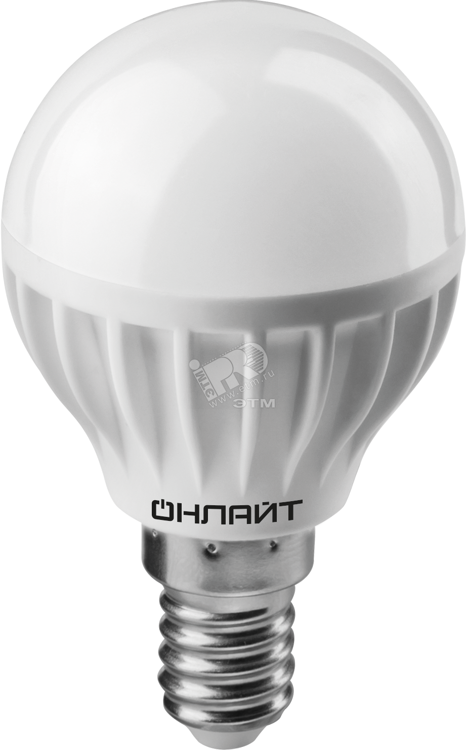 Изображение товара Лампа светодиодная LED 8 Вт E14 теплый матовый шар ОНЛАЙТ