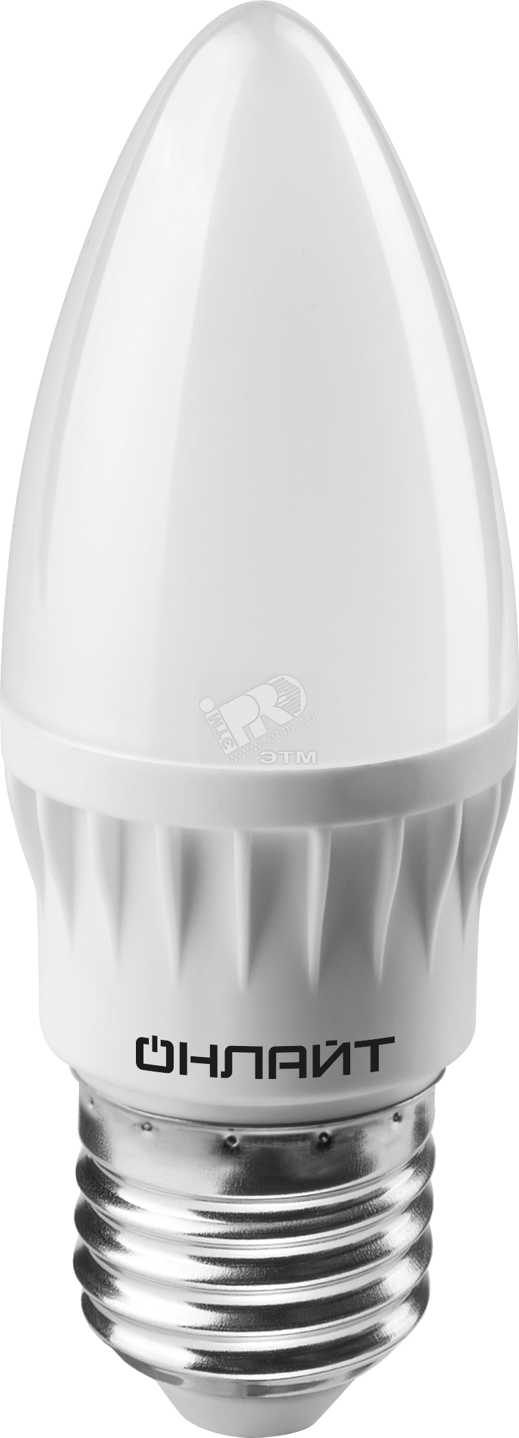 Лампа светодиодная LED 6вт E27 теплый матовая свеча 71630 ОLL-C37 ОНЛАЙТ