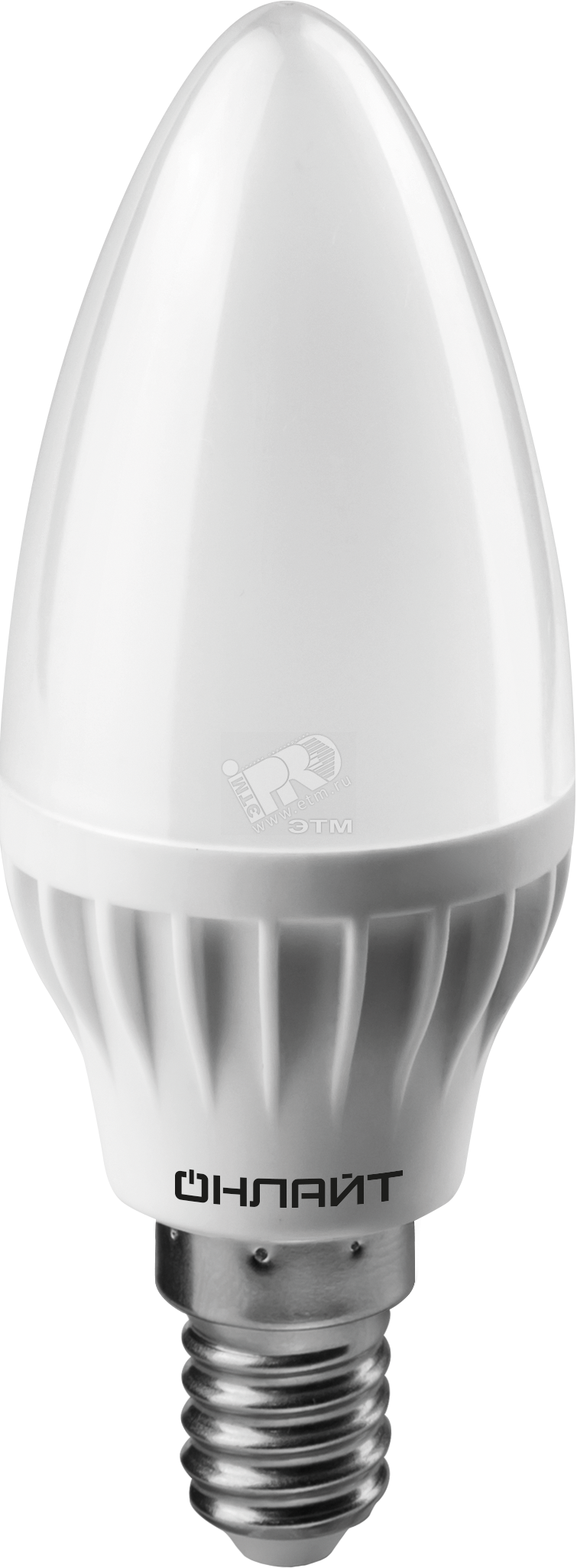 Лампа светодиодная LED 8вт E14 белый матовая свеча 71633 OLL-C37 ОНЛАЙТ