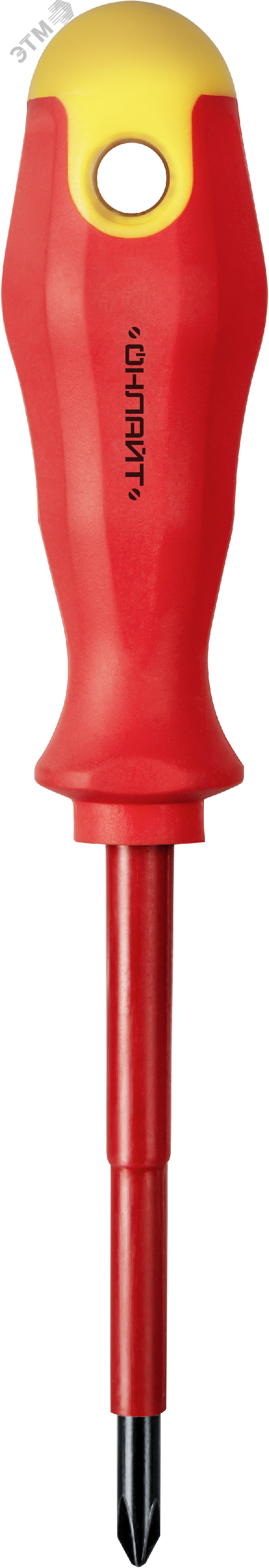 Изображение товара Диэлектрическая отвертка Онлайт монтаж PH1 80 мм изолированная для электромонтажных работ