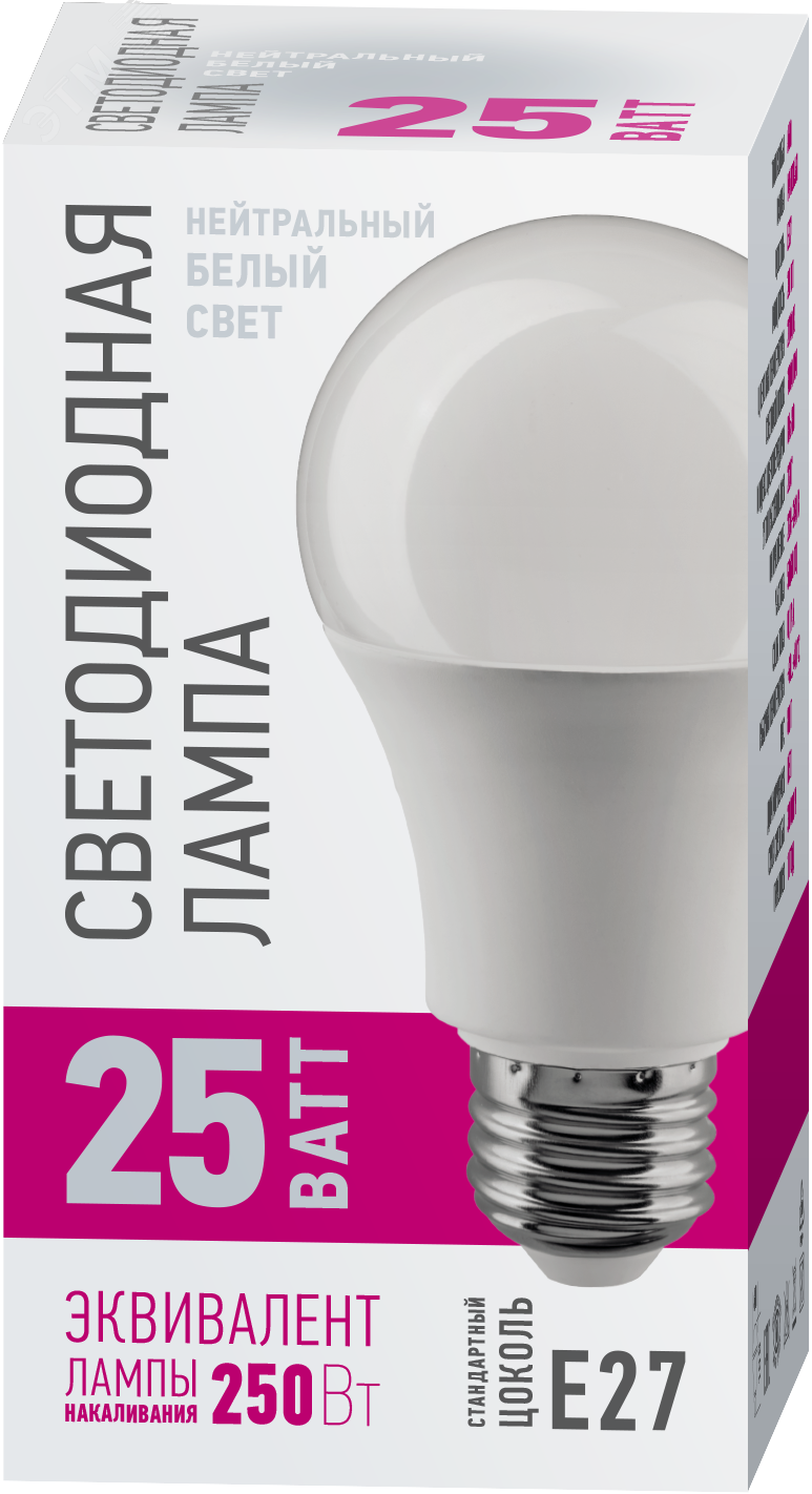 Изображение товара Лампа светодиодная 25 Вт E27 OLL-A60-25-230-4K-E27-PROMO