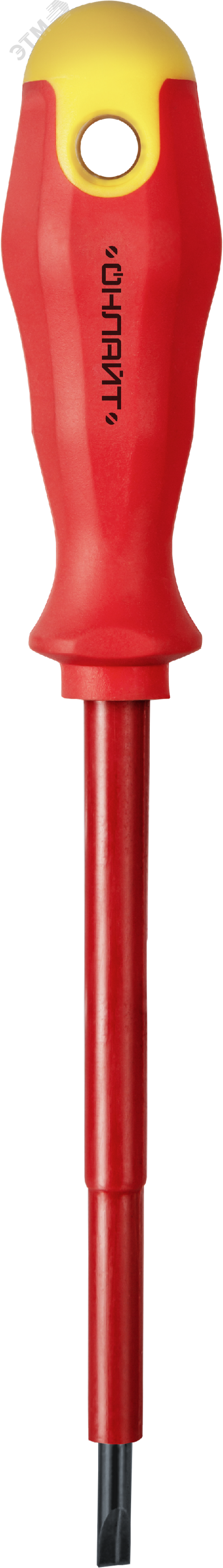 Отвертка диэлектрическая SL2.5х75 мм Онлайт (OHT-Otd01-SL2.5-75)