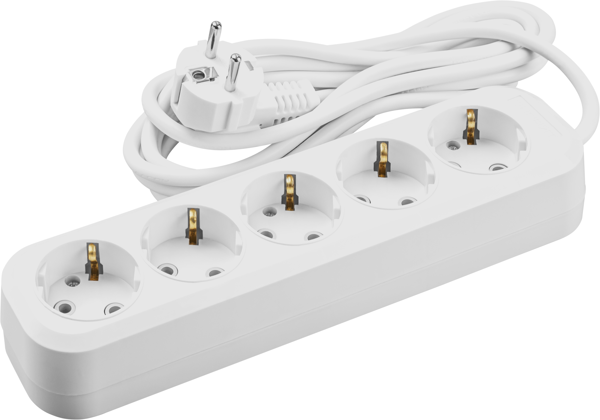 Удлинитель бытовой OPE-S-05-500-E-3x1 с заземлением 5 розеток  5м ПВС 3х1 3500Вт