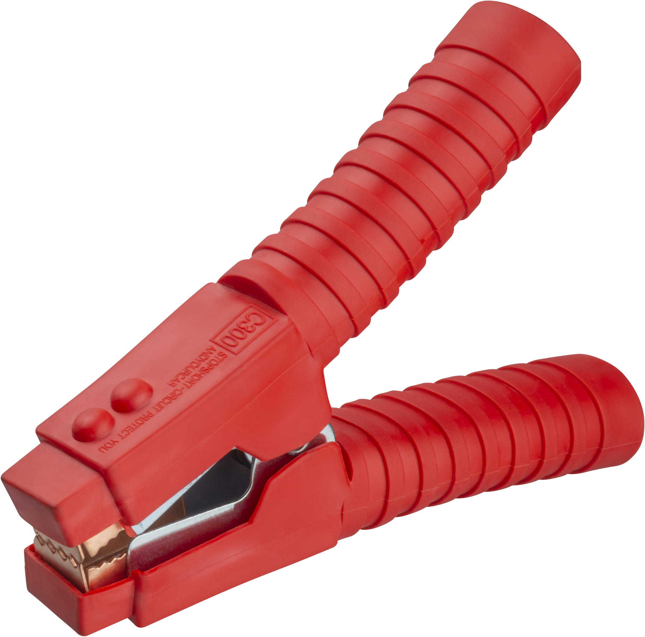 Зажим ОНЛАЙТ 90 189 OAC-500A-200-R10 (крокодил, крас, 500 А, упаковка 10шт)