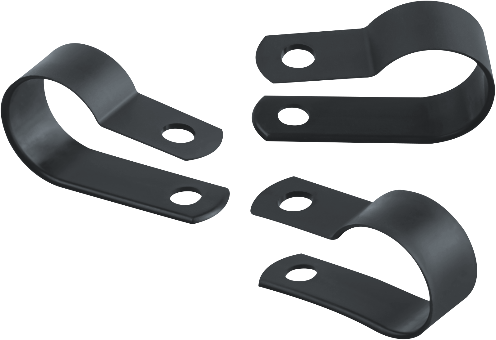 Скоба нейлоновая под винт 6мм черная OCC-06-100-BL (100 шт)