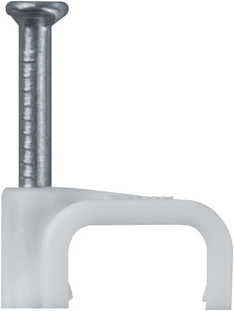 Скоба плоская пластиковая 8 мм OCS-08-50 (50 шт)