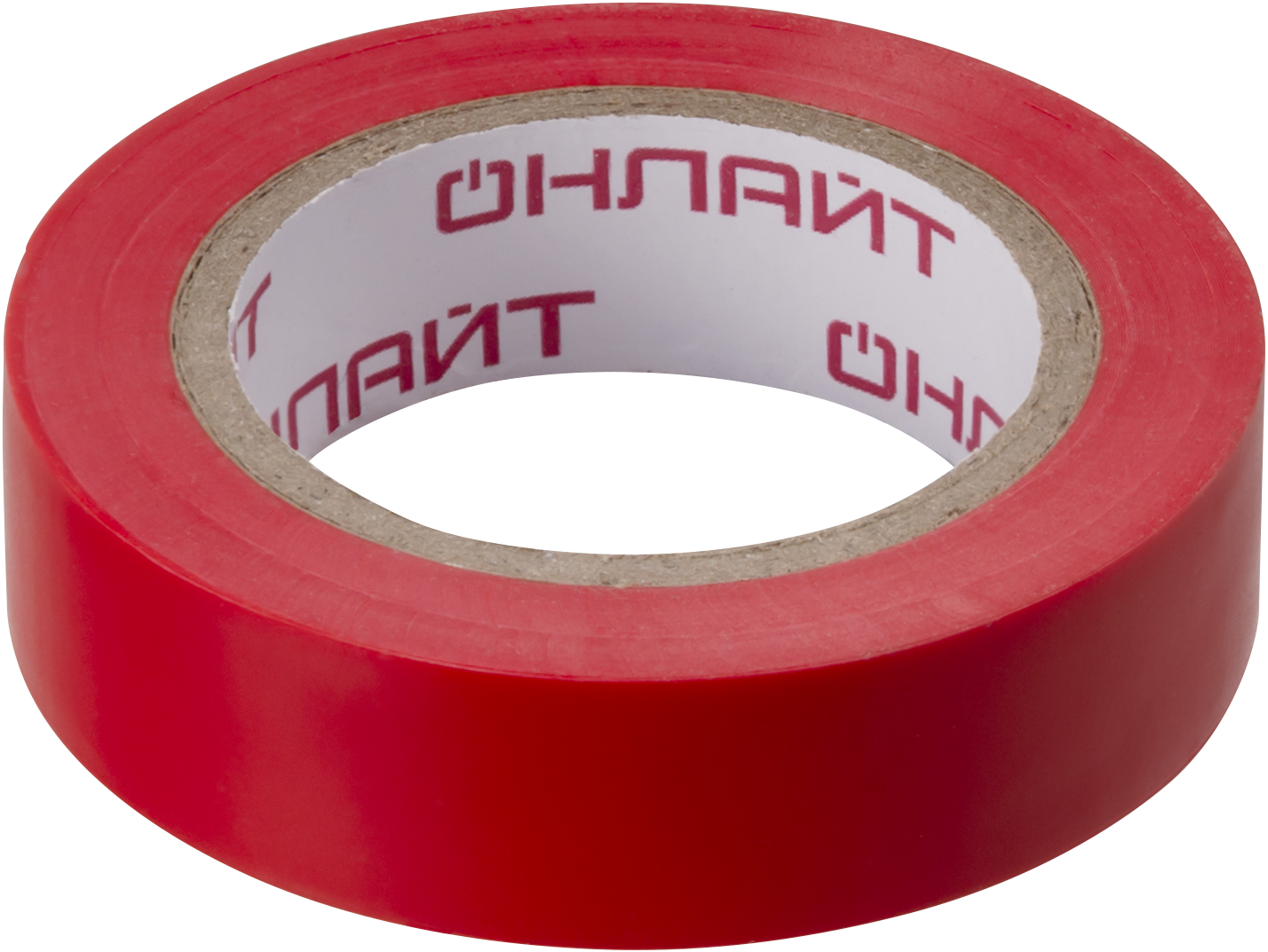 Изолента ПВХ красная 15мм 10м ОНЛАЙТ OIT-B15-10/R