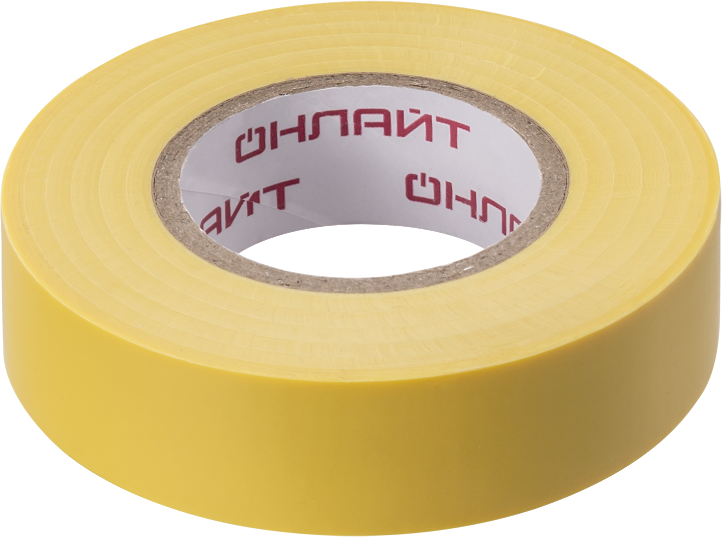 Изолента ПВХ желтая 19мм 20м ОНЛАЙТ OIT-B19-20/Y