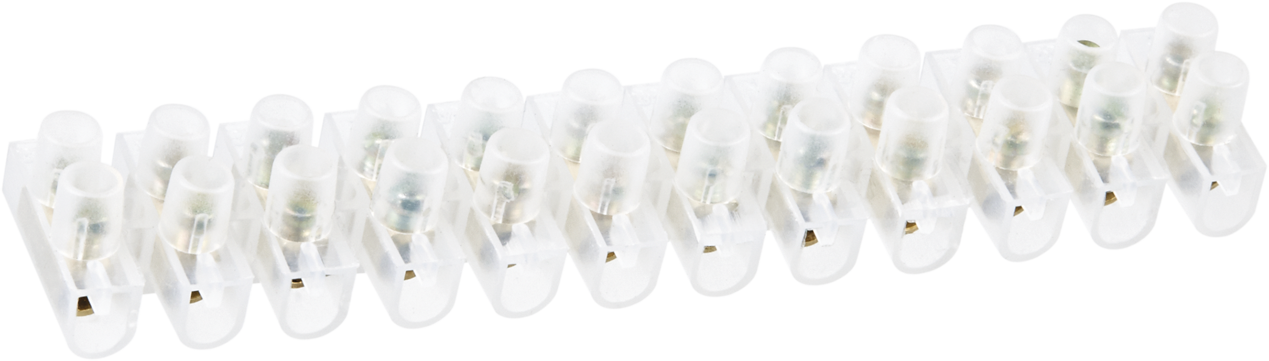 Колодка клеммная винтовая КЗВ-15 полиэтилен белый OTB-UPE-S12-15-WH