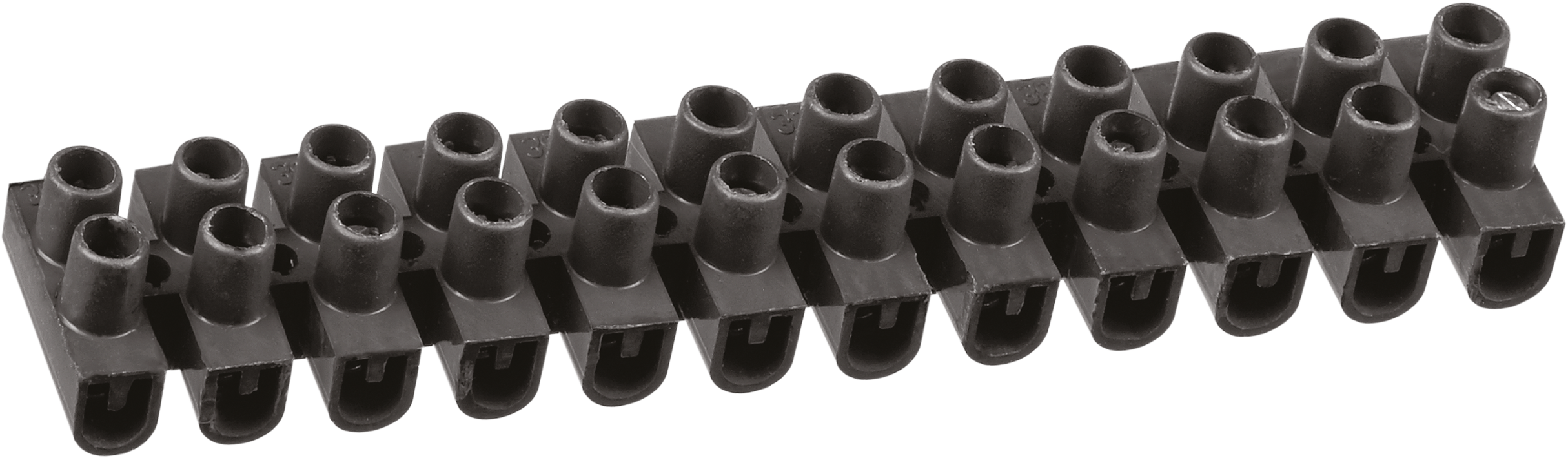 Колодка клеммная винтовая КЗВ-10 полипропилен черный OTB-UPP-S12-10-BL